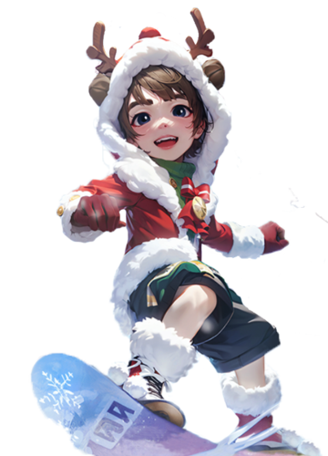 骑着滑板的男孩